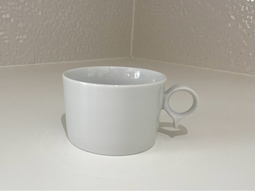 White cup and a saucer Reset cappuccino and tea 0,18 L Bohemia Porcellain