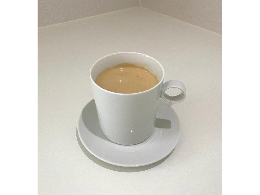 Šálka a podšálka Reset  capuccino a čaj biela 0,18 L Český porcelán a.s. Dubí 