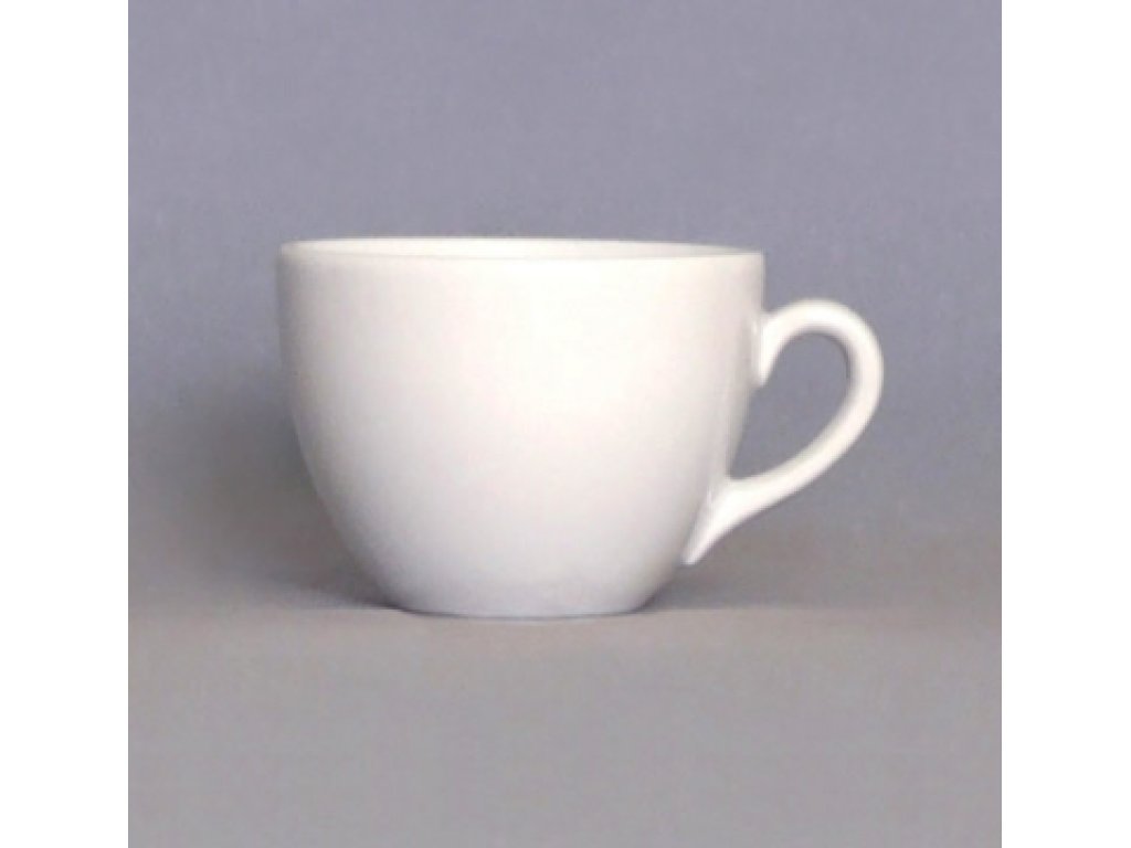 White cup Milada 25 Český porcelán a.s. Dubí