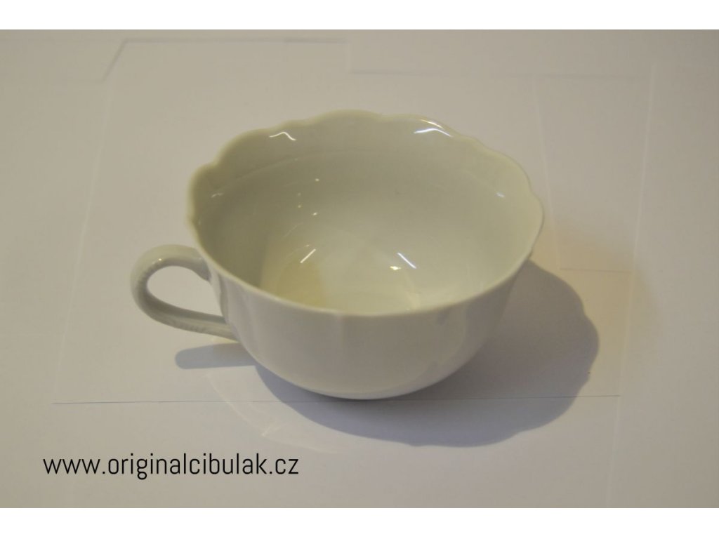 low white cup C/1, 0,20 l, original porcelain Dubí,