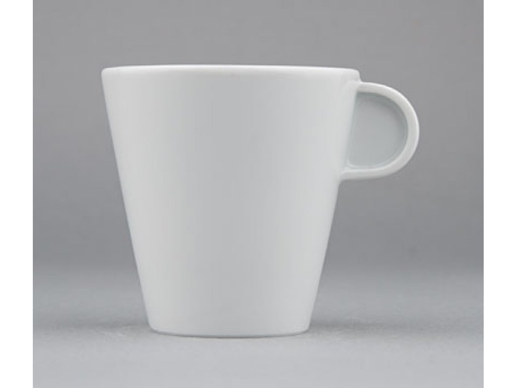 White porcelain cup for tea 0,18l Czech porcelain Bohemia