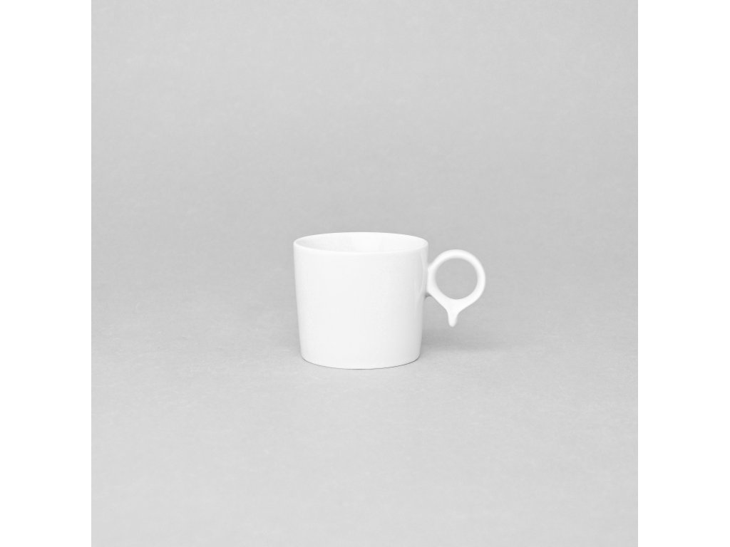 Reset espresso cup 0.10l 130g WHITE  Bohemia porcelain Dubí