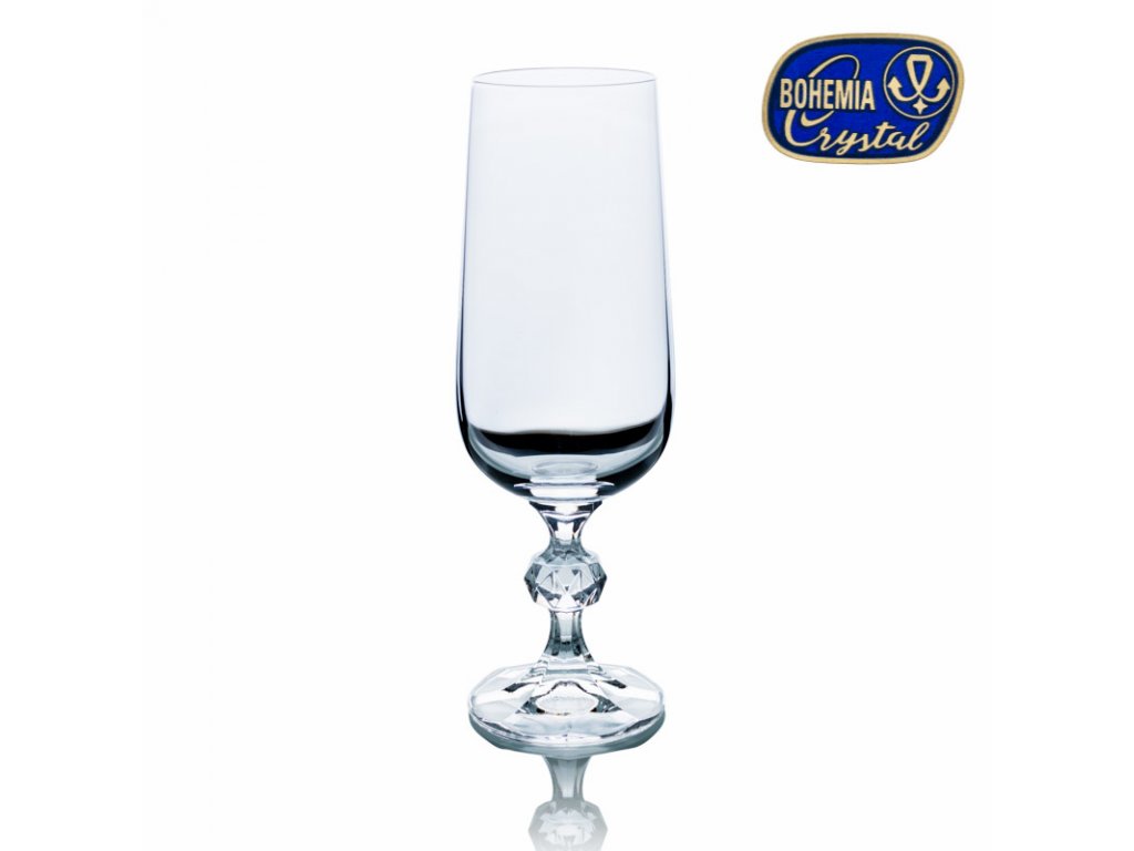 Wine glass for champagne Claudia 180 ml 1 pcs Crystalex CZ