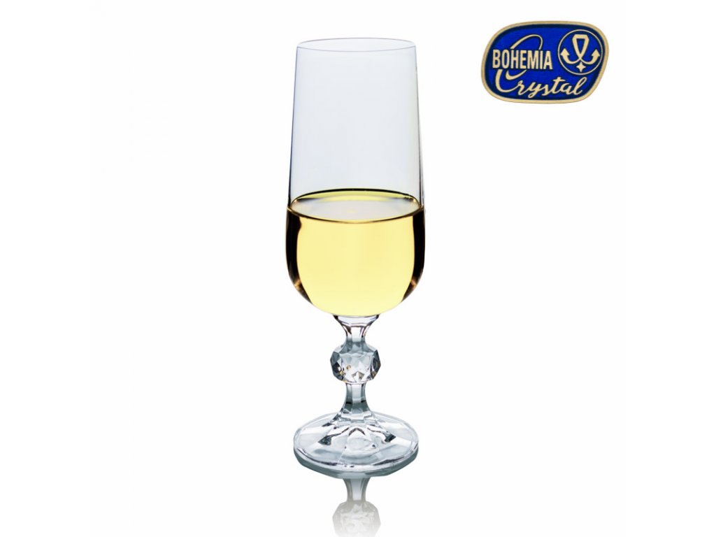 Skleničky na víno šampaňské Claudia 180 ml 6 ks  Crystalex CZ