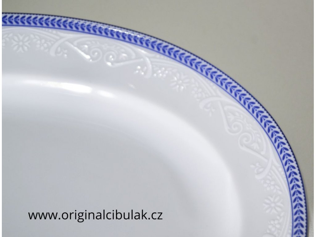 slánka  Opál  krajka modrá Thun  1 ks český porcelán