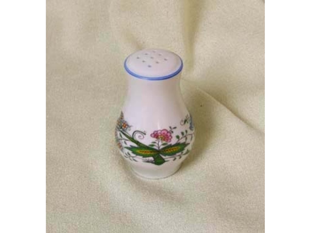 Nature Zwiebelmuster Salt Shaker 7cm,  Bohemia Porcelain from Dubi