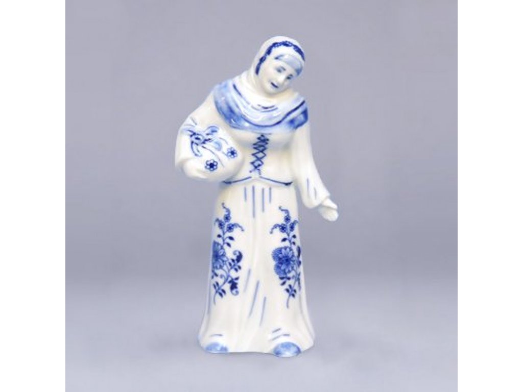 Cibulák Stařenka s uzlíkem 9,0 x 6,5 x 16,4 cm 0,190g Originál Český porcelán Dubí