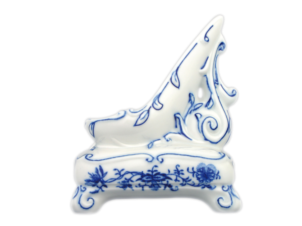 Zwiebelmuster Pfeifenständer 13 cm 200g Original Bohemia Porzellan Dubi Karlsbader 