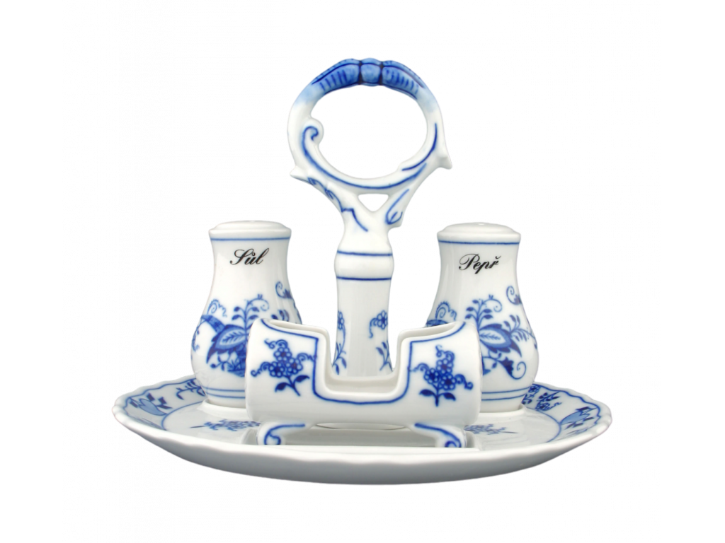 Zwiebelmuster Tableware set 4 pieces 870 g Original Blue Onion Pattern Bohemia from Dubi