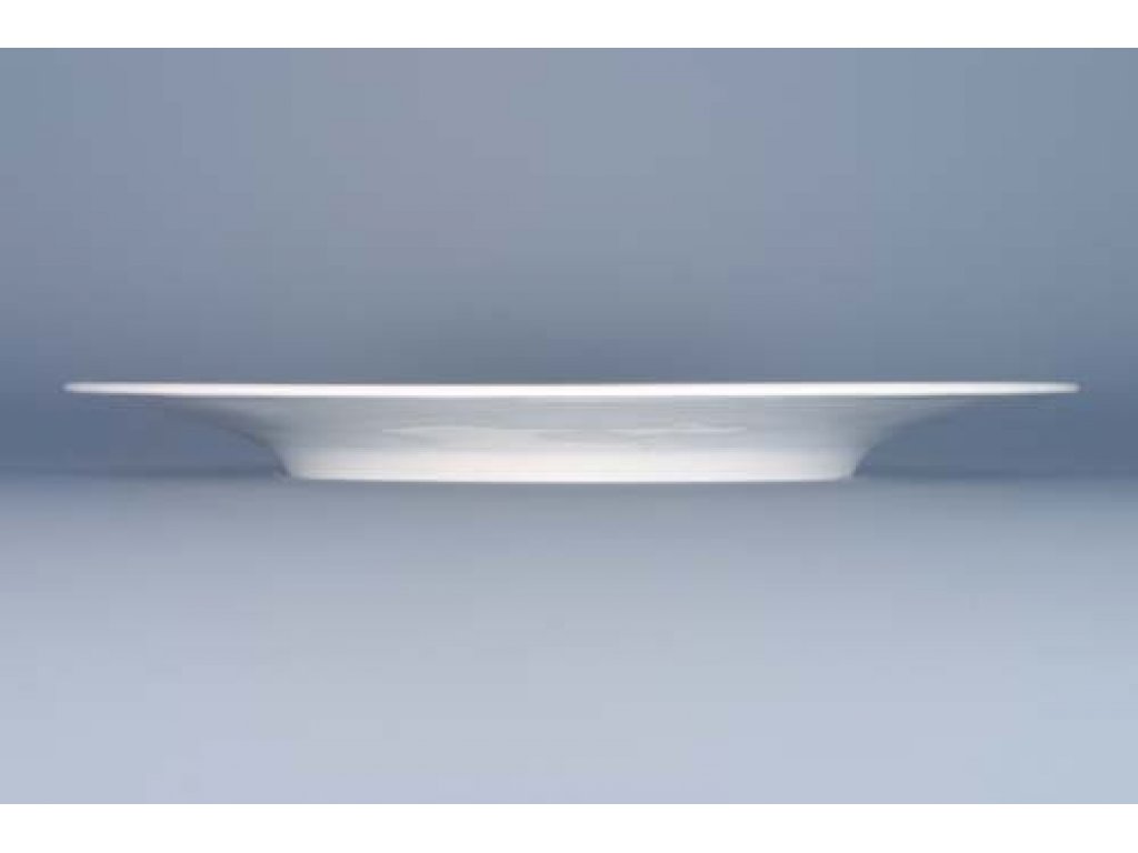Bohemia shallow plate, large 28x2.6cm 740g White design by prof. arch. Jiří Pelc Bohemia Porcelain from Dubi 