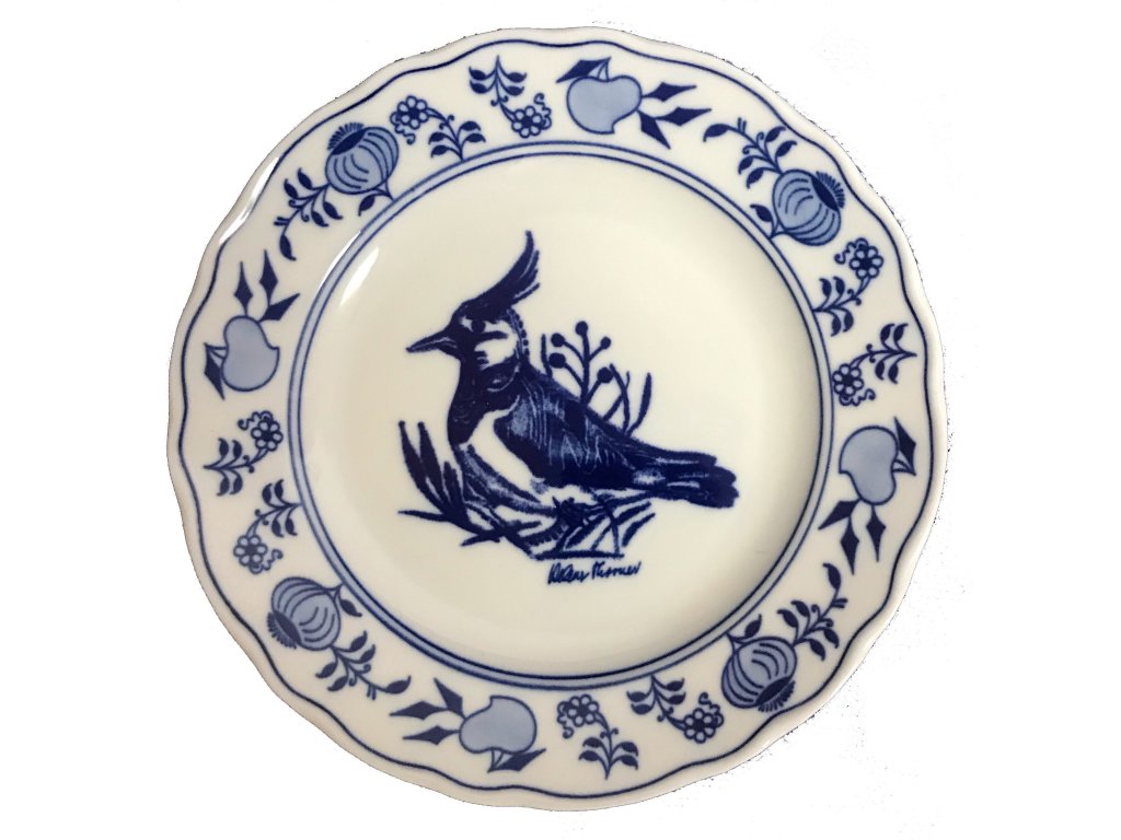 Zwiebelmuster Dessert plate 19cm CELTIC Original Blue Onion Pattern Bohemia from Dubi