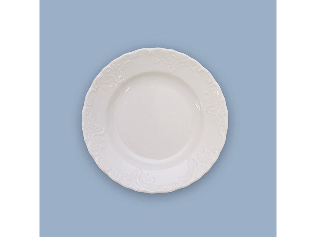 Tanier dezertný reliéfny Opera 17cm 240g Český porcelán Dubí