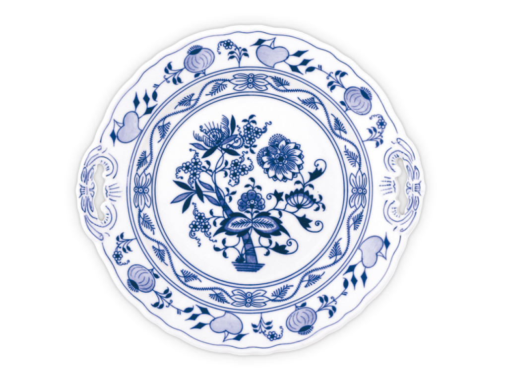 Cibulák Tanier koláčový 28cm  Originálny Český Porcelán Dubí 