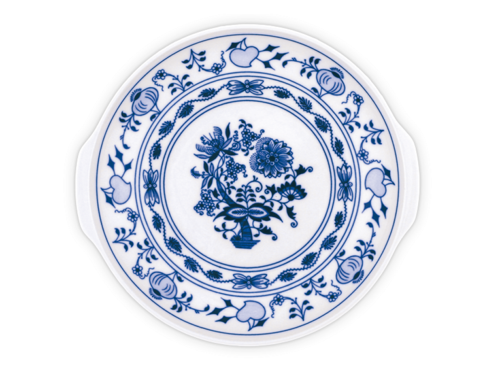 Cibulák Talíř kupový s uchy 24,6 cm Originál Český porcelán Dubí 2. jakost