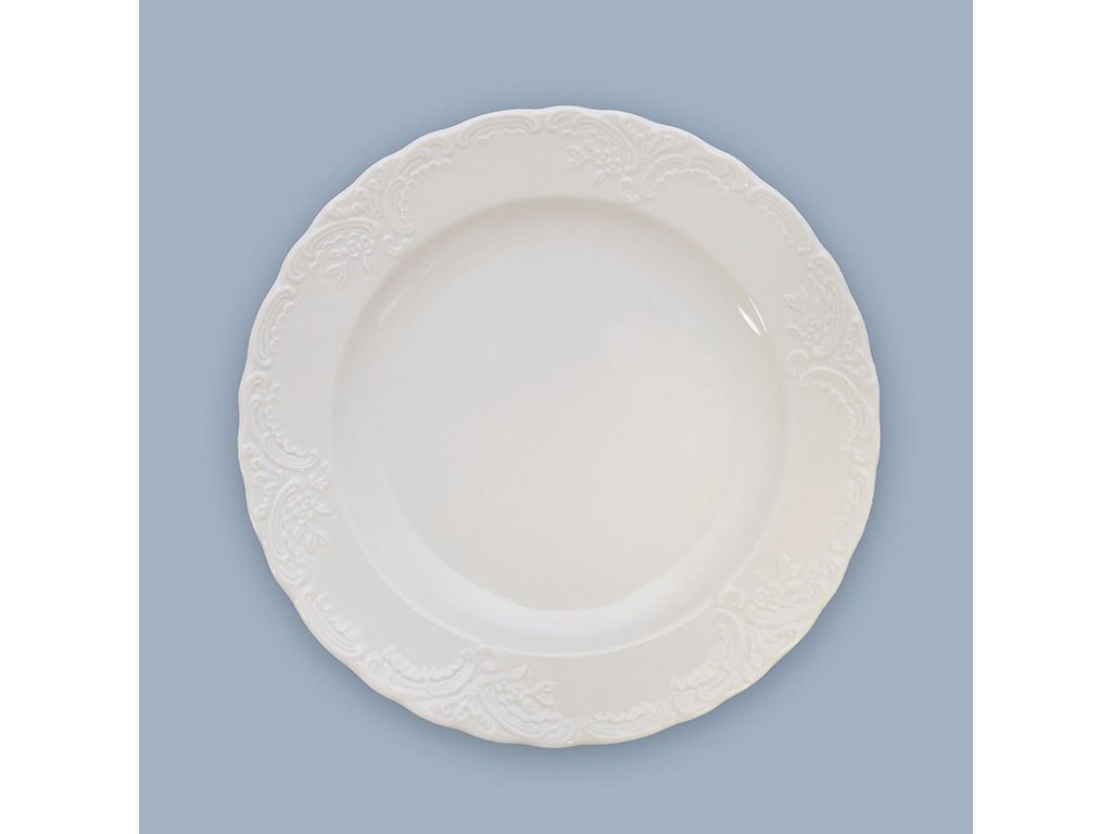 Tanier plytký reliéfny Opera 24cm 480g Český porcelán Dubí 