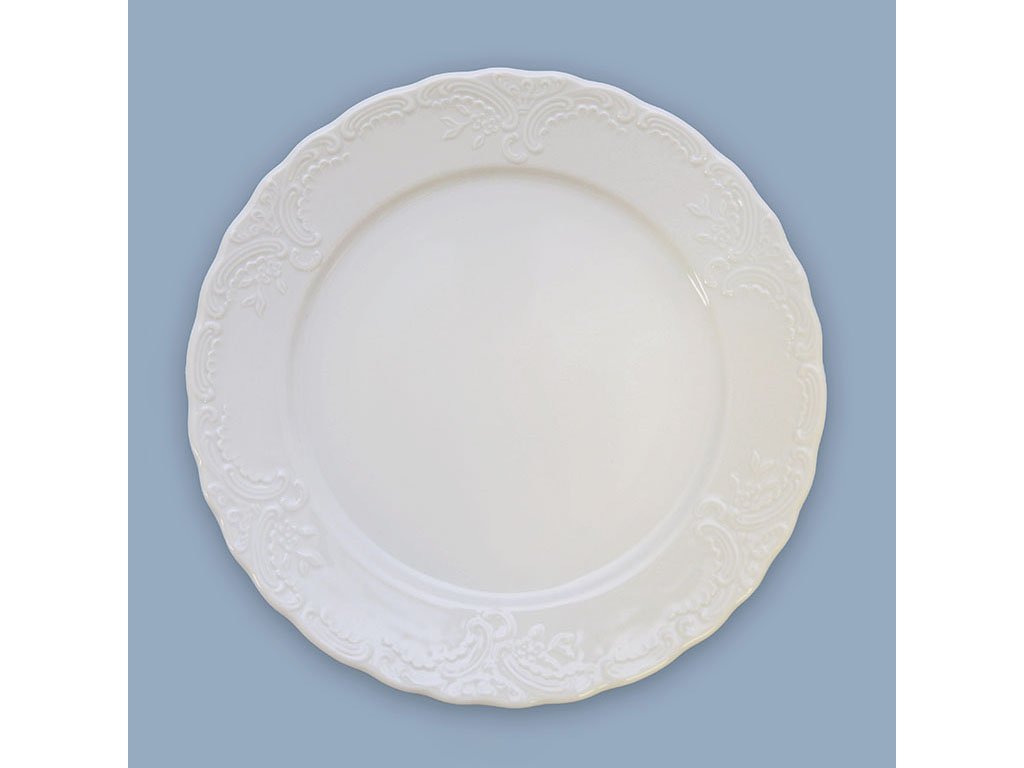 Tanier plytký reliéfny Opera 26cm 570g Český porcelán Dubí