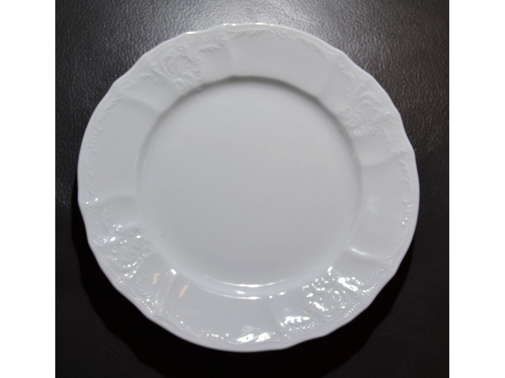 talířová souprava bílý porcelán Bernadotte Thun 6 osob 18 dílů český porcelán