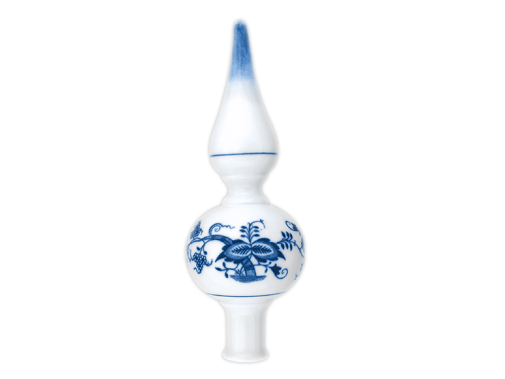 Cibulák Vánoční špička hladká 22x7,7cm 160g Originál Český porcelán Dubí