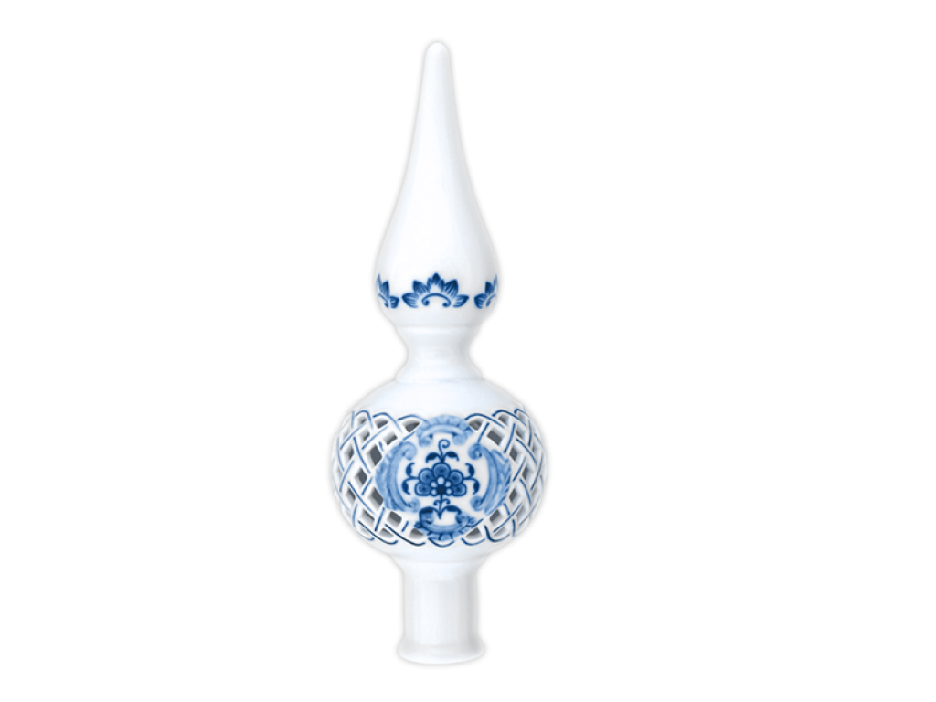 Cibulák Vianočná špička prelamovaná 22x7, 5cm 140g Originálny Český Porcelán Dubí 