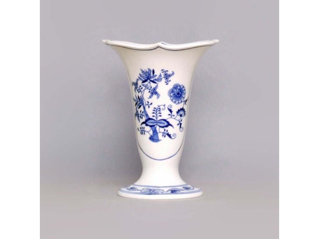 Cibulák váza Dux 505/3 20 cm český porcelán originálny cibulák Dubí
