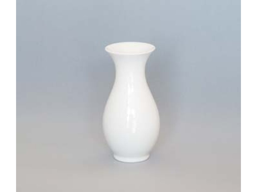 Vase aus weißem Porzellan 1210/2 20 cm Tschechisches Porzellan Dubí