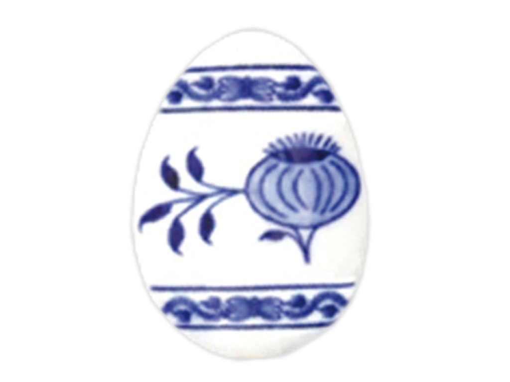 Cibulák Veľkonočná ozdoba vajíčko zápich 5,5x3,9 cm 0,20g Originálny Český Porcelán Dubí 