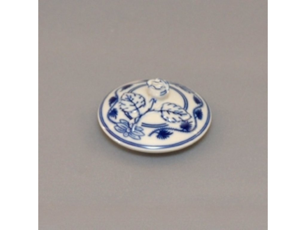 Víčko k cibulákové cukřence s oušky 0,50 l originální cibulákový porcelán Dubí, cibulový vzor