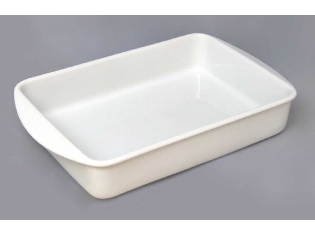 Miska na zapekanie Bohemia Duo veľká 41 x 24,8 x 6,8 cm White design prof. arch. Jiří Pelc  Český Porcelán Dubí