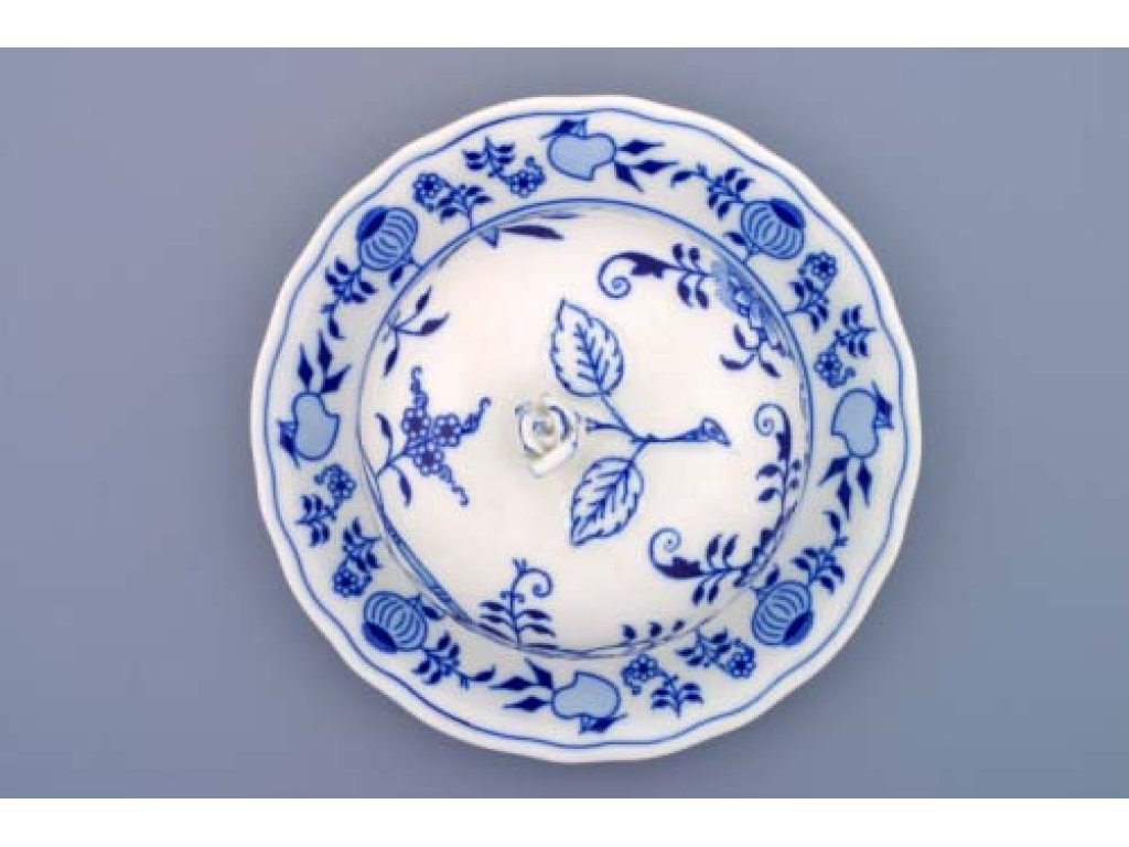 ZELENÝ Cibulák Dóza na syr guľatá 19cm Originálny Český Porcelán Dubí