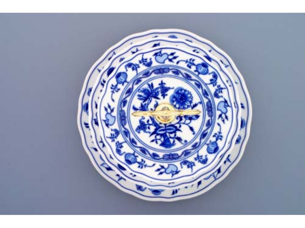 ZELENÝ Cibulák Etažér třídílný talířový 15+19+24 x 35cm Originál Český porcelán Dubí 
