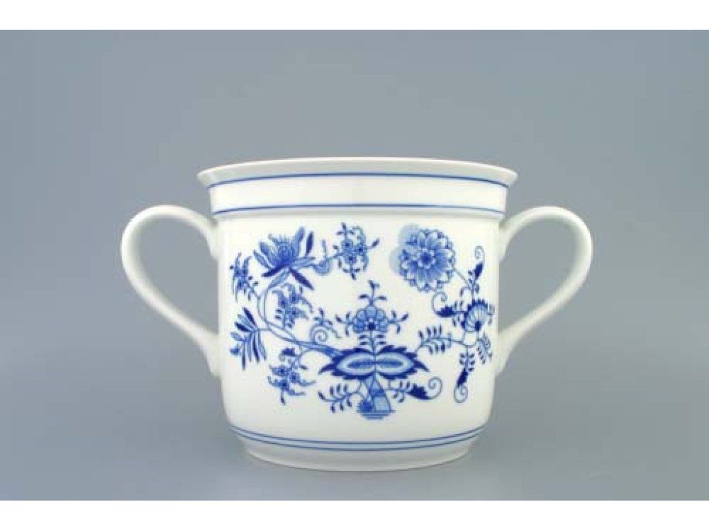 ZELENÝ Cibulák Hrnek Český s dvěma uchy 3l Originál Český porcelán Dubí