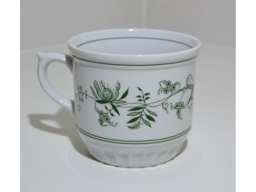 GREEN  Zwiebelmuster Mug Selsky 0.42l Original Blue Onion Pattern Bohemia from Dubi 