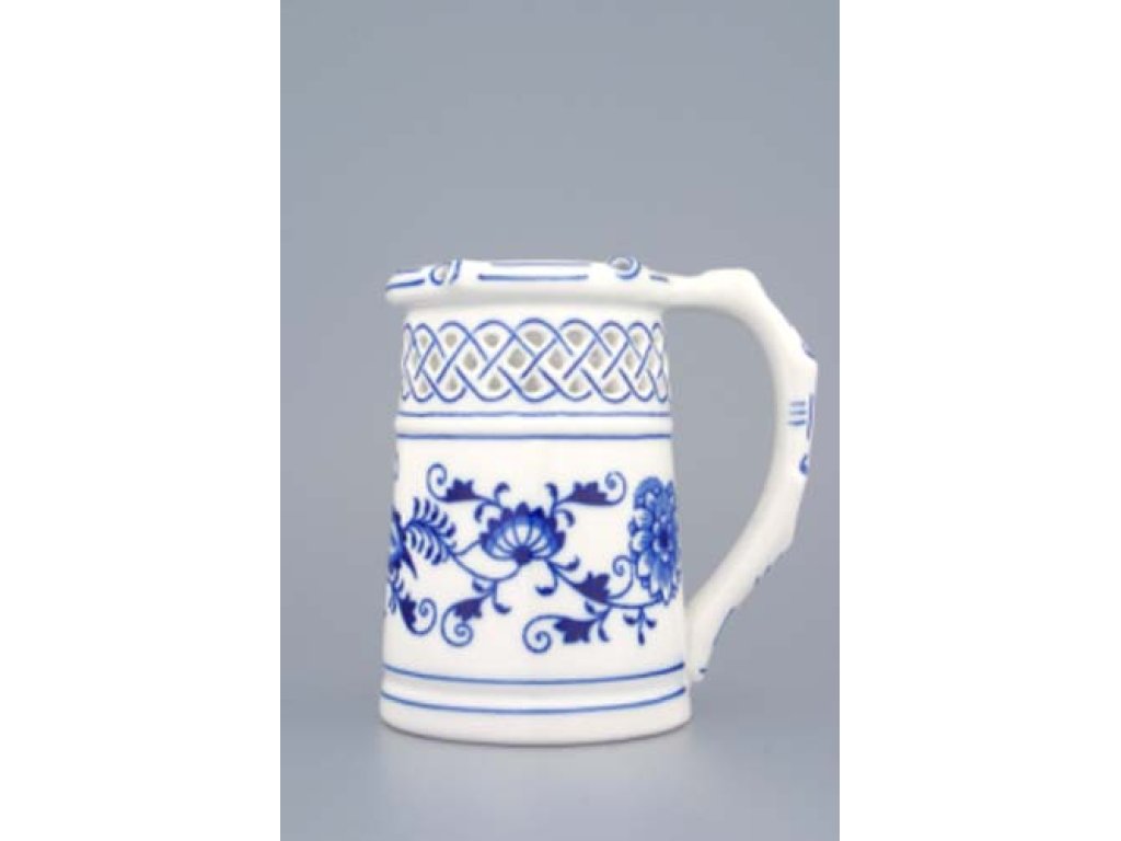ZELENÝ Cibulák Korbel prolamovaný  0,40l Originál Český porcelán Dubí 