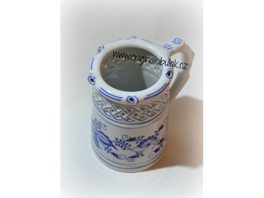 ZELENÝ Cibulák Korbel prolamovaný  0,40l Originál Český porcelán Dubí 