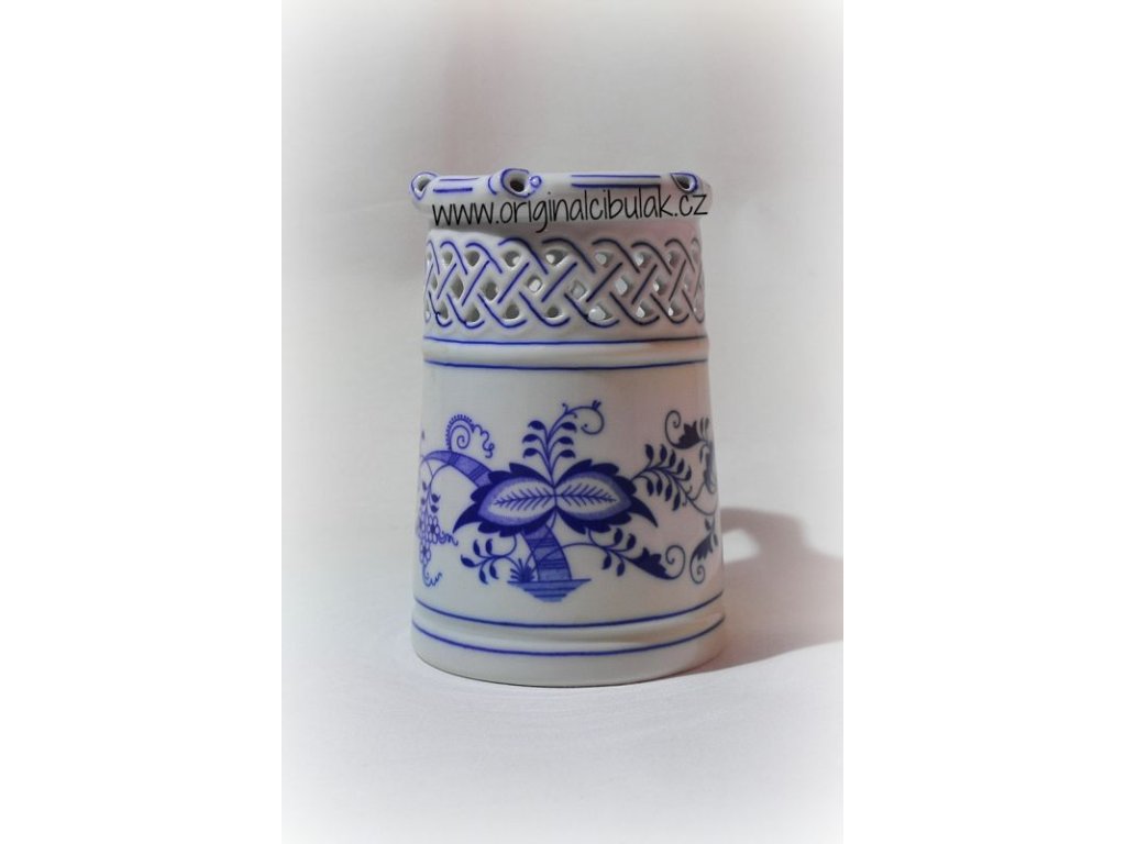 ZELENÝ Cibulák Korbel prolamovaný  0,40l Originál Český porcelán Dubí 