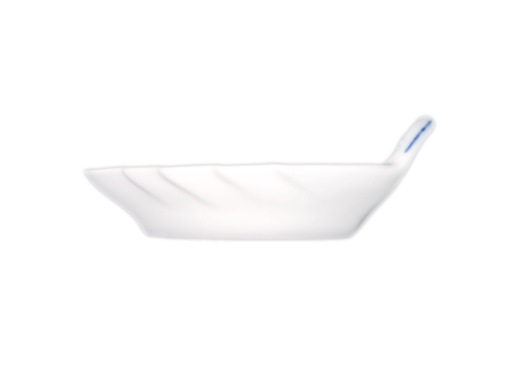 GRÜN  Zwiebelmuster Blattschale 22cm Original Bohemia Porzellan Dubi Karlsbader 