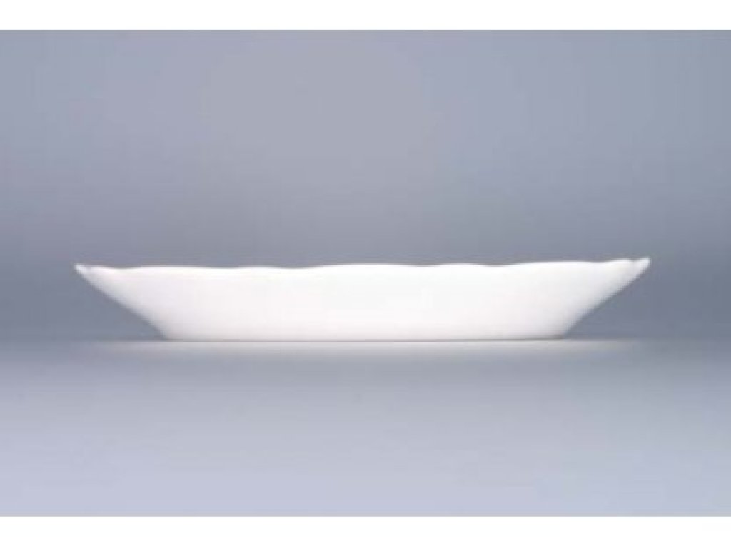 GRÜN  Zwiebelmuster Ovale Schüssel 20cm Original Bohemia Porzellan Dubi Karlsbader