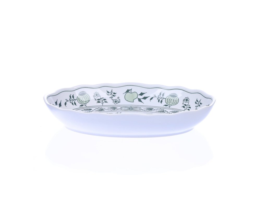 ZELENÝ Cibulák Mísa salátová oválová  20cm Originál Český porcelán Dubí