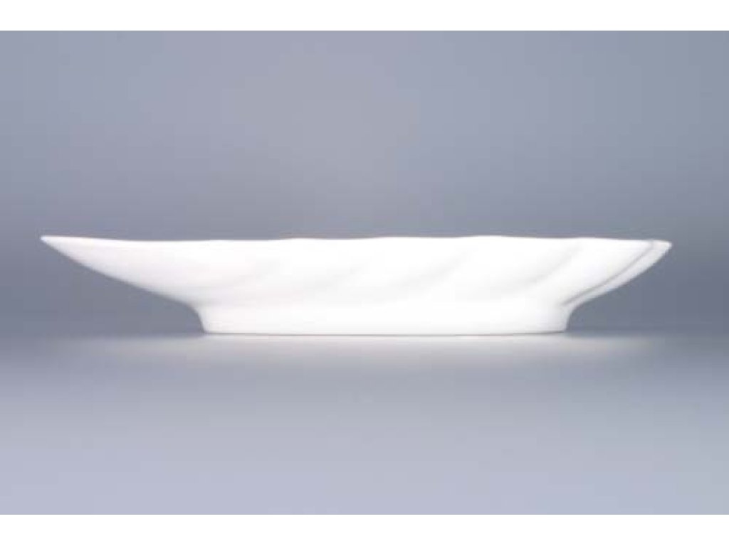 GRÜN  Zwiebelmuster Muschelschale 23cm Original Bohemia Porzellan Dubi Karlsbader