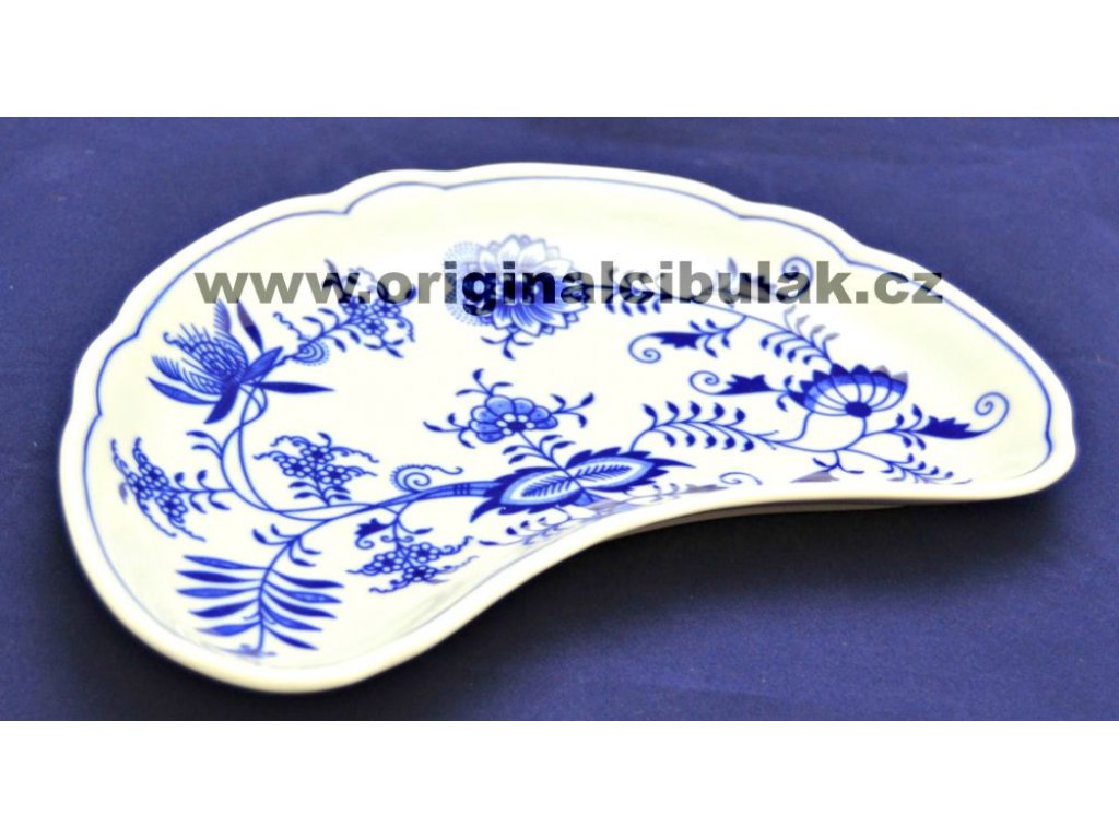 GRÜN  Zwiebelmuster Knochenschale 22cm Original Bohemia Porzellan Dubi Karlsbader 