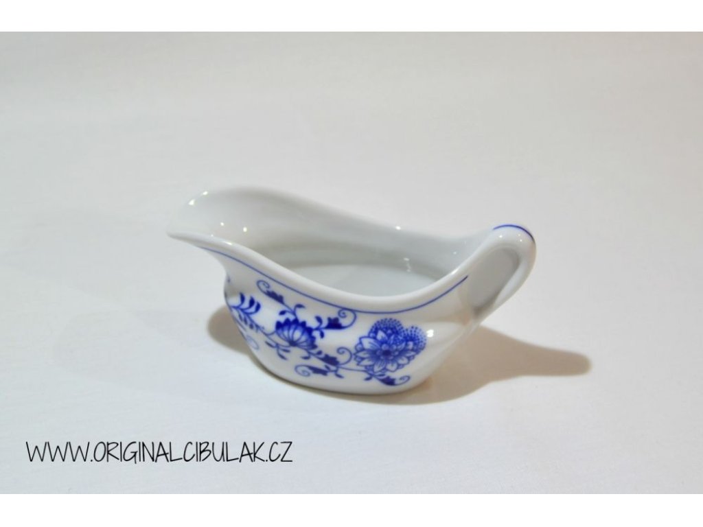  ZELENÝ Cibulák Omáčnik oválny bez podstavca 0,10l Originálny Český Porcelán Dubí 