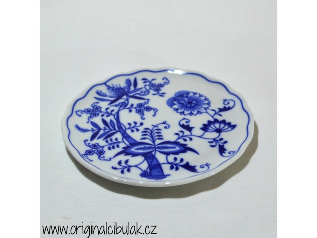 GREEN  Zwiebelmuster Teapot coaster 14.5cm Original Blue Onion Pattern Bohemia from Dubi 
