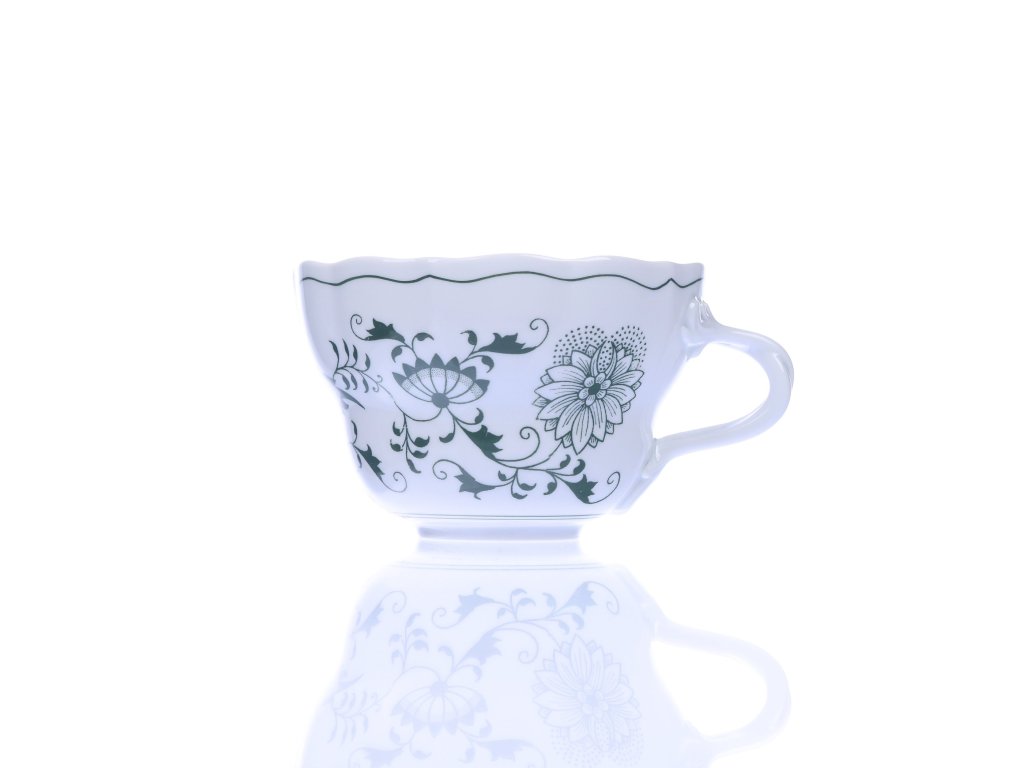  ZELENÝ Cibulák Šálek vysoký C 0,25l Originál Český porcelán Dubí