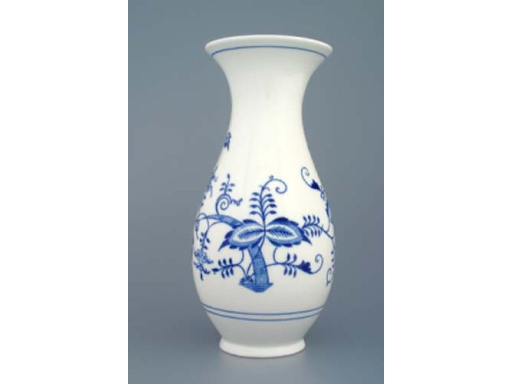 ZELENÝ Cibulák Váza 1210/3 25,5cm Originálny Český Porcelán Dubí 