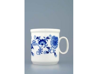 Akce - 50 % Cibulák hrnek Henry M bez linek 0,27 l,Akce-50% cibulákový porcelán Dubí, 2.jakost