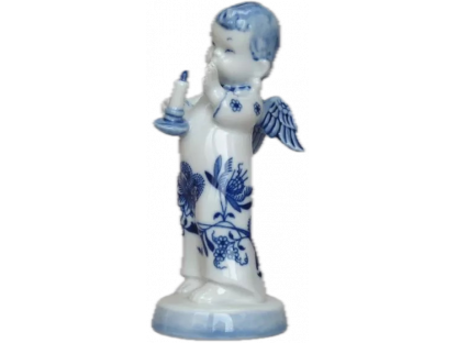 Cibulák Anjelik so sviečkou 15cm Originálny Český Porcelán Dubí 