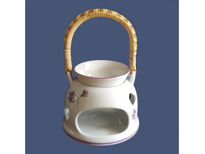 Aróma lampička 10cm FIALKY Český porcelán Dubí
