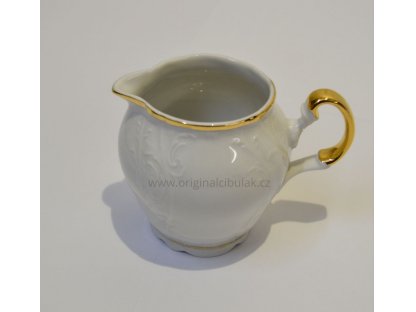 Bernadotte kávová souprava zlatý pruh porcelán Thun 6 osob 15 dílů český porcelán Nová Role