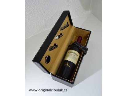 wine box luxury leatherette Berndorf 5 pieces