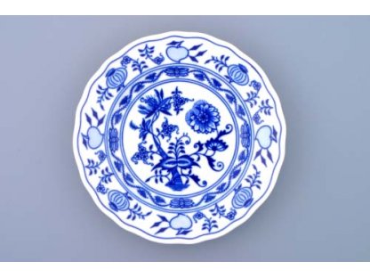 Český porcelán, Dubí cibulák, talíř dezertní 17 cm